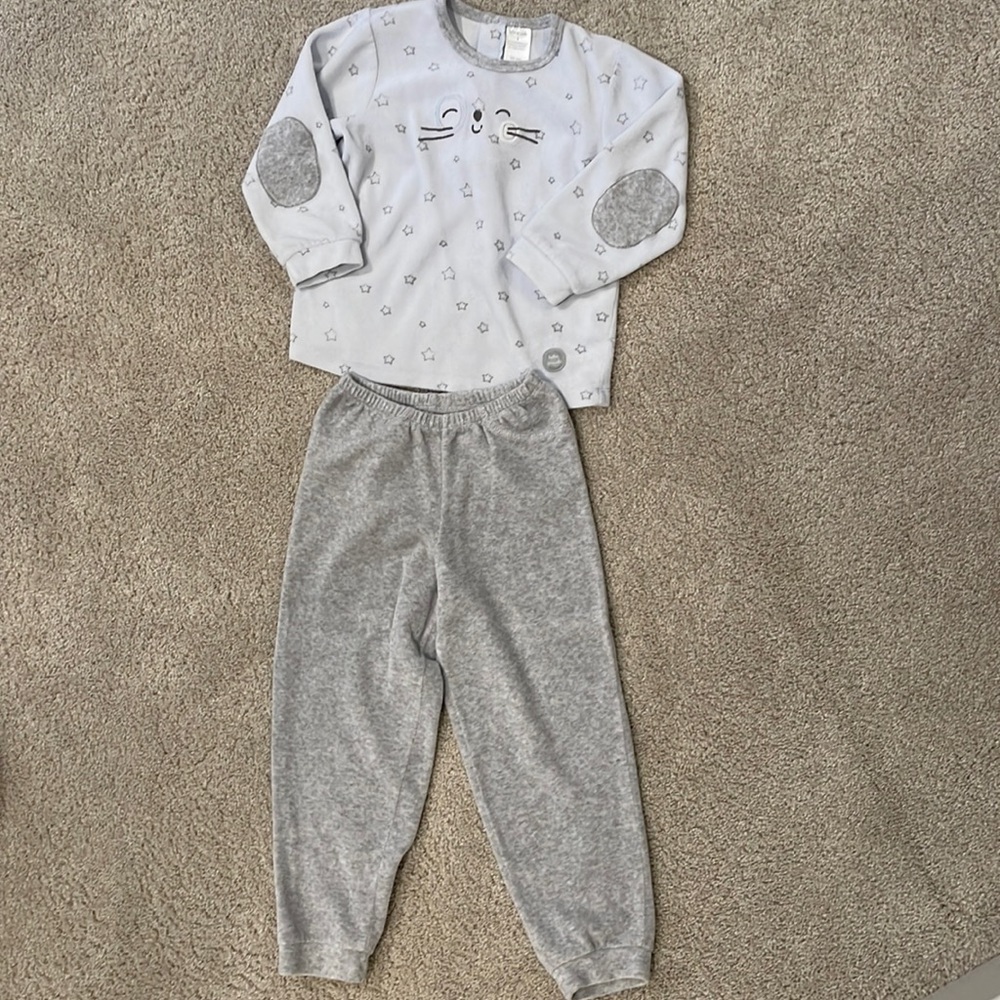 Tutti Piccolo velour snuggly pajamas, size 4T